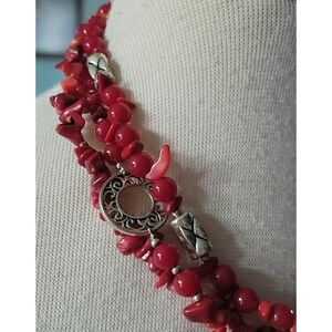 Premier Designs Red Firecracker Beaded Necklace